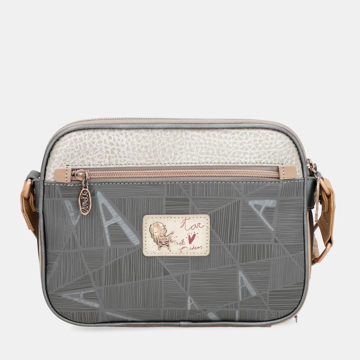 GENERICO - Crossbody morral triple compartimento-Anekke Stars