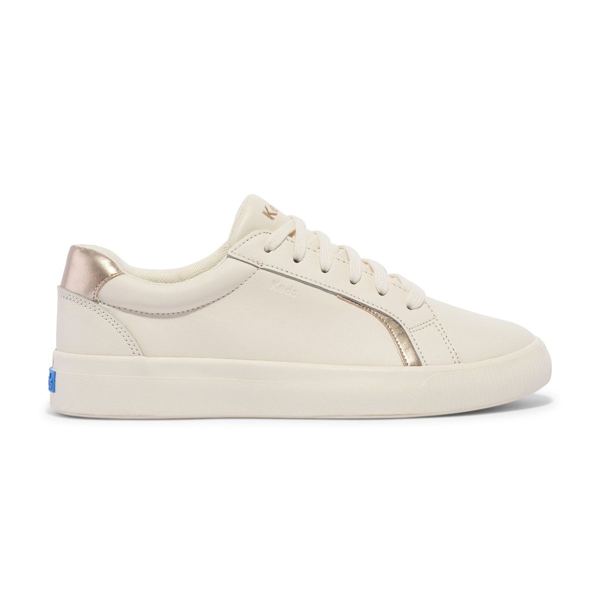KEDS - Zapatilla Keds Mujer Pursuit Cuero Blanca KEDS