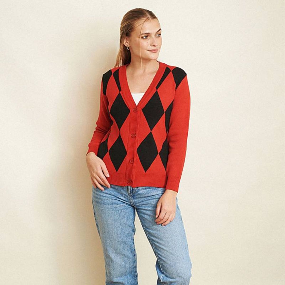 GENERICO - Abrigo Para Dama Atifete Kosovo Color Rojo