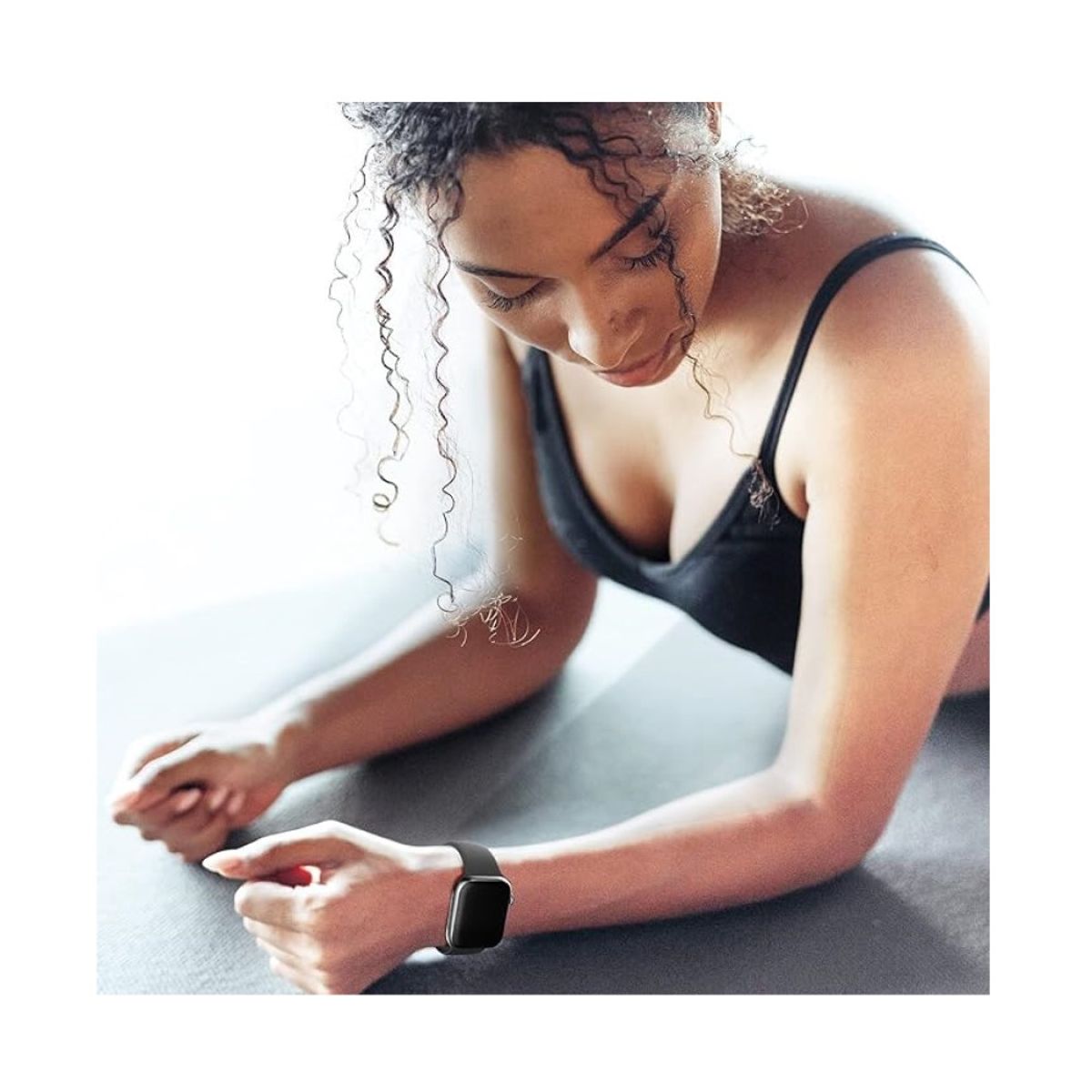 GENERICO - CORREA DE SILICONA PARA WATCH 38-40-41 MM NEGRO