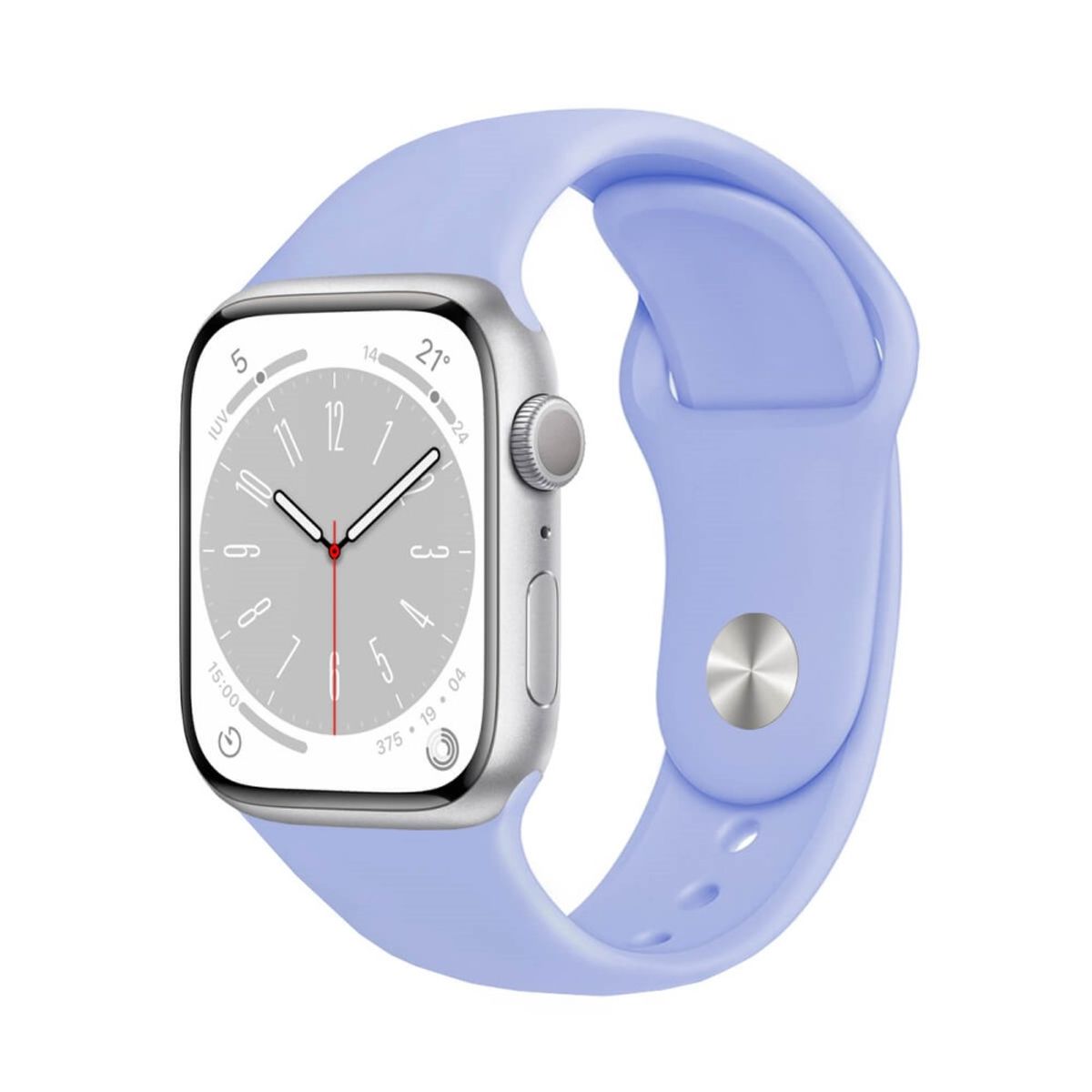 GENERICO - CORREA DE SILICONA PARA WATCH 38-40-41 MM MORADO LAVANDA