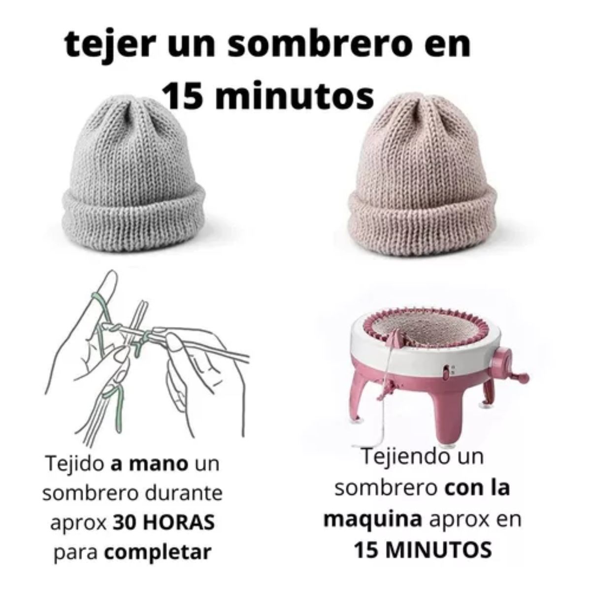 GENERICO - Tejedora Manual Sentro De 48 Agujas