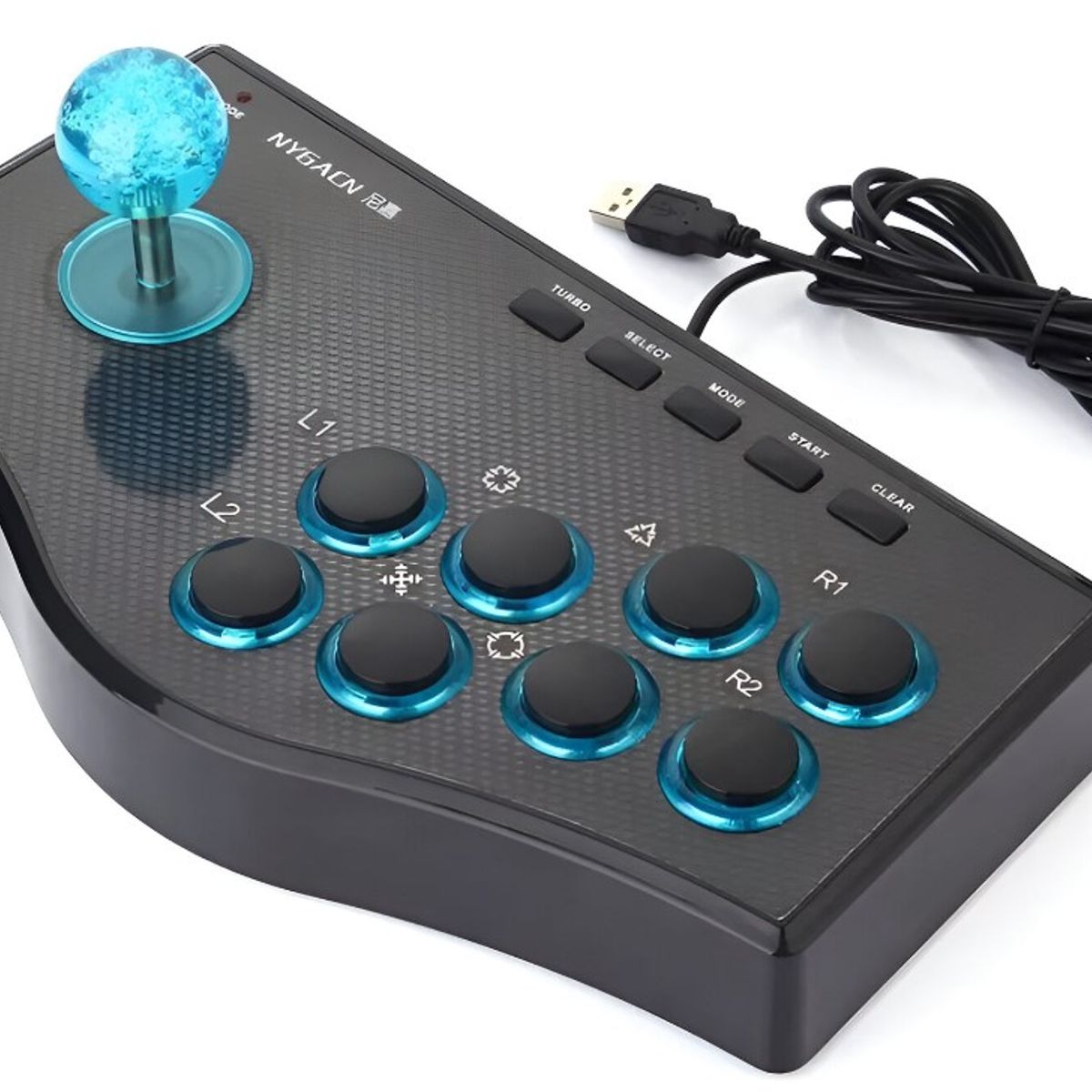 SEISA - Controlador Joystick Arcade NJP308 Compatible con PC PS2 PS3 Android.