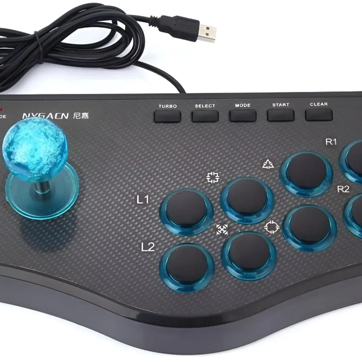 SEISA - Controlador Joystick Arcade NJP308 Compatible con PC PS2 PS3 Android.
