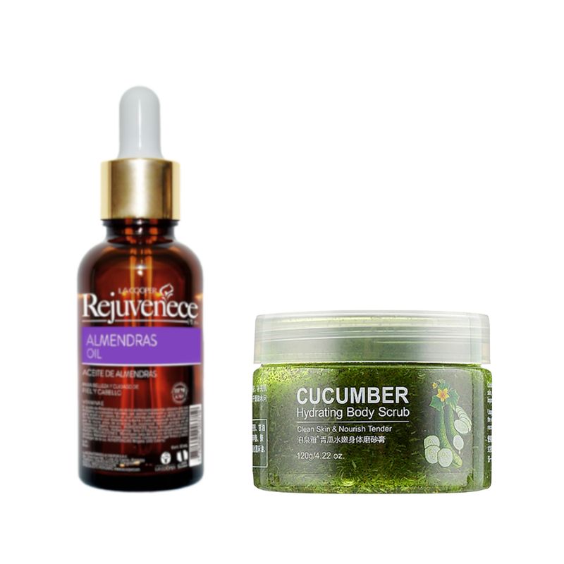 GENERICO - Aceite Facial de Vitamina E + Crema Hidratante con Pepino