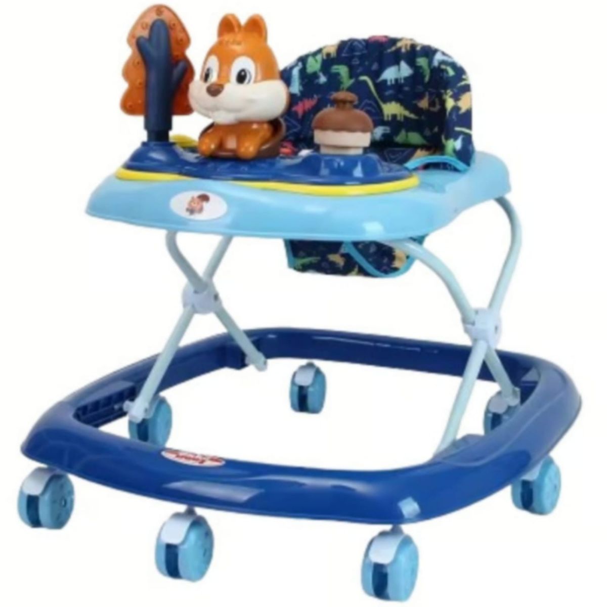 GENERICO - Andador musical de bebe didáctico Ardilla CELESTE CON AZUL