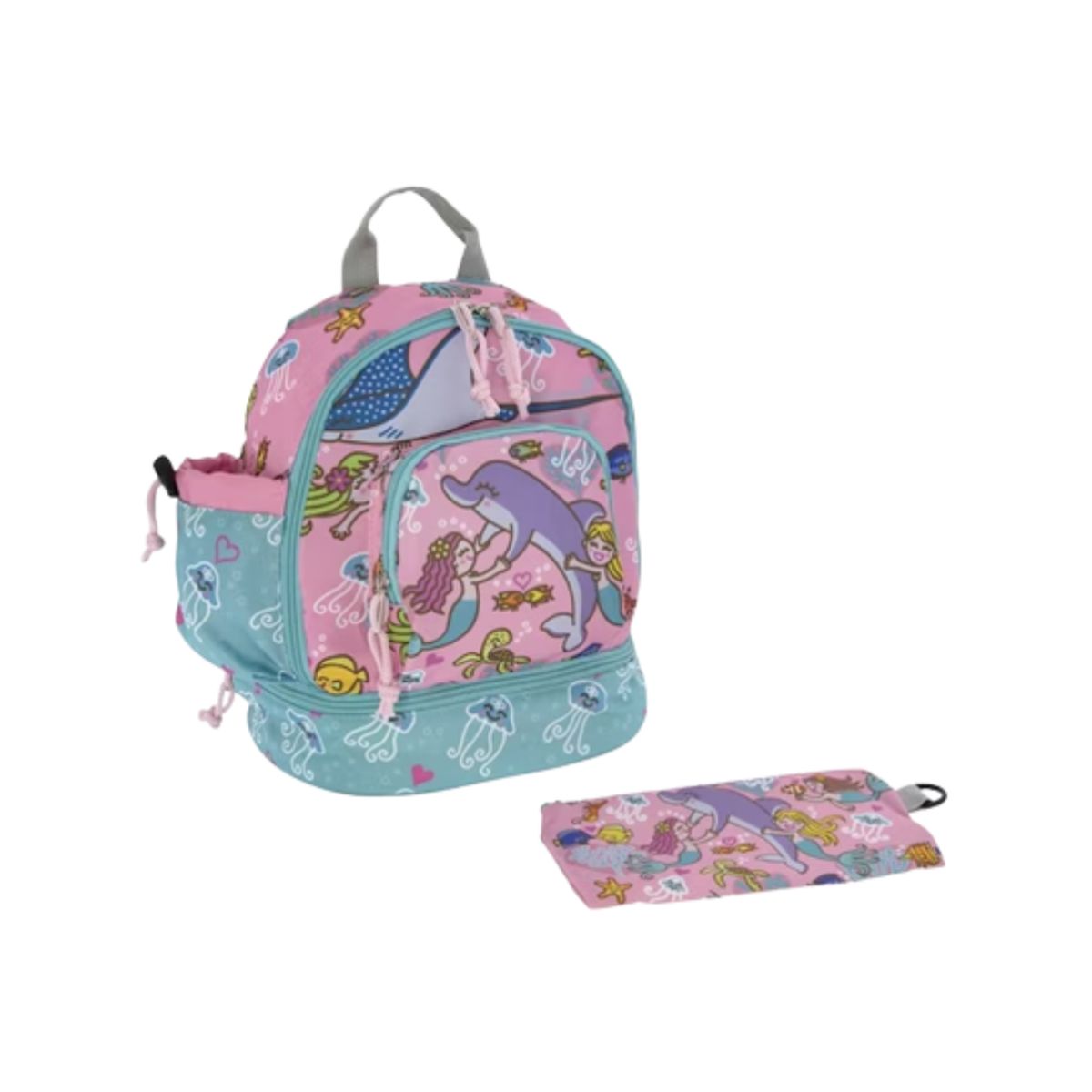 LAKEN - MOCHILA INFANTIL CON CARTUCHERA SIRENAS - LAKEN