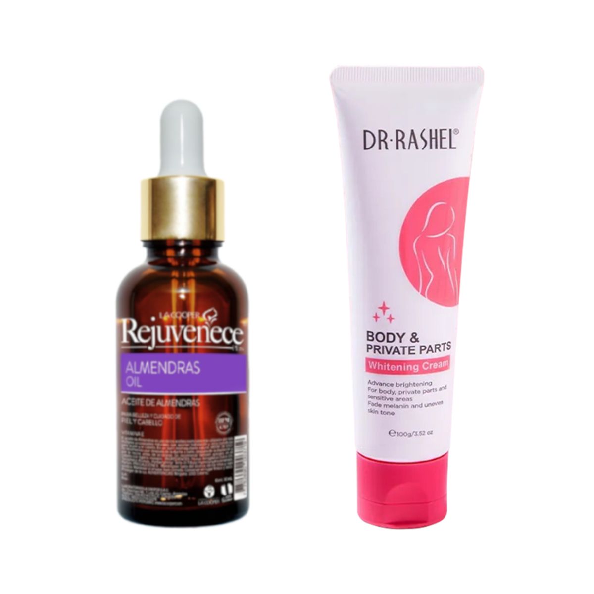 GENERICO - Aceite Facial de Vitamina E + Crema Blanqueadora Corporal