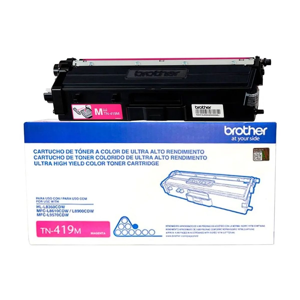 BROTHER - Toner Brother TN-419M Para LC-8900CDW RENDIMIENTO 9000 PAGS-Magenta
