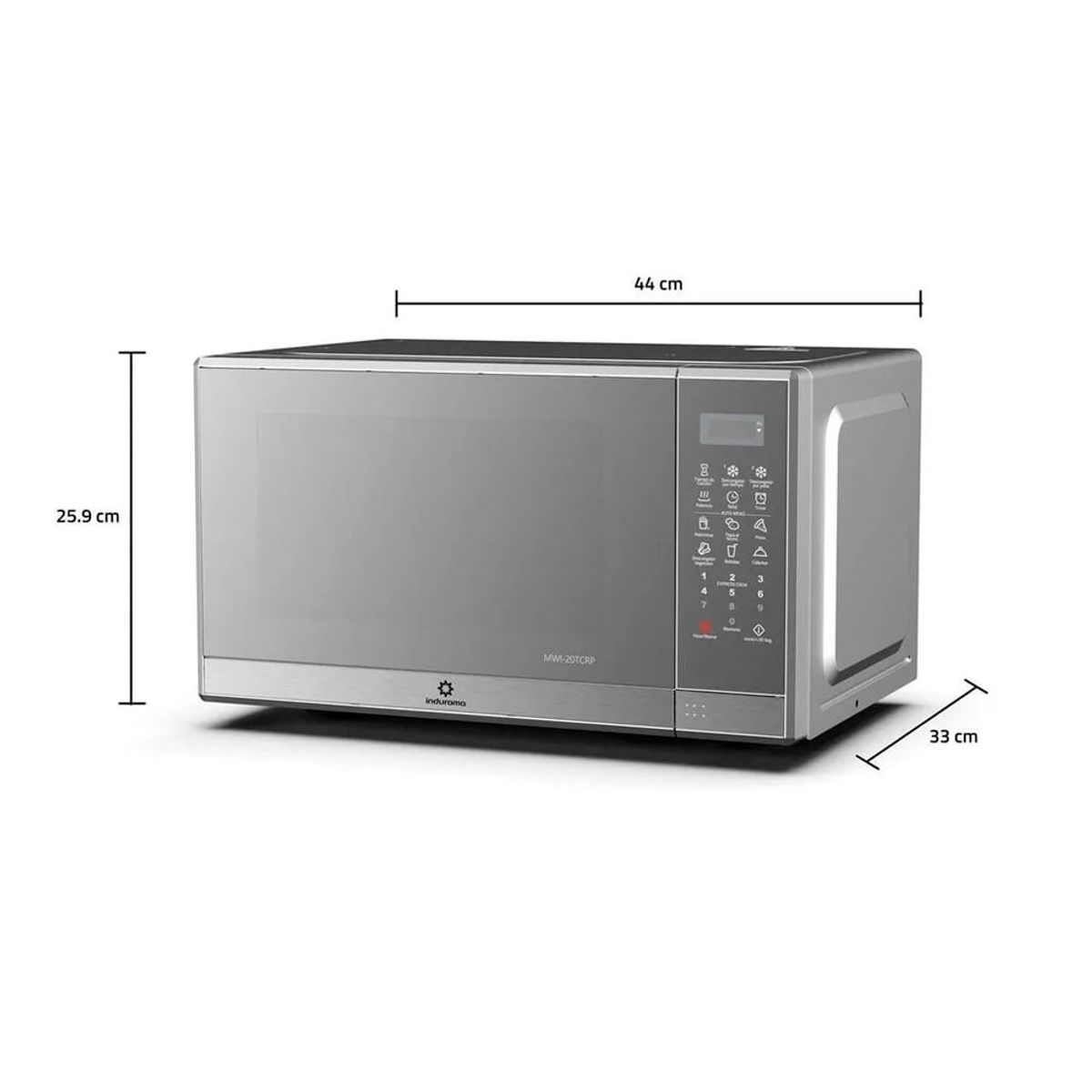 INDURAMA - Horno microonda INDURAMA 20 litros MWI-20TCRP