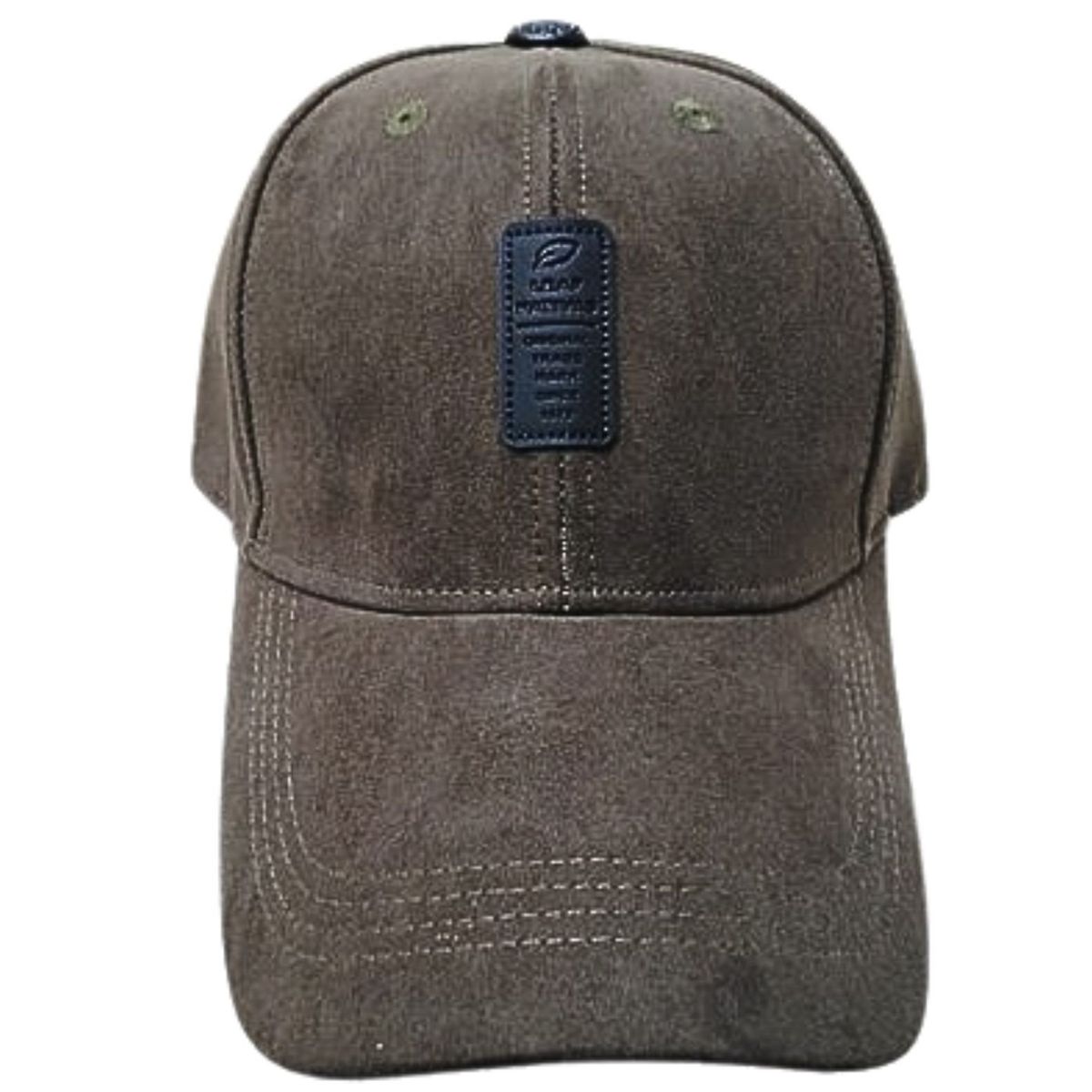 GENERICO - Gorra Gamuza color entero verde occidental_.