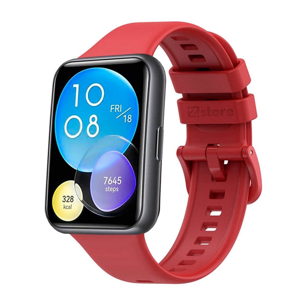 GENERICO - CORREA SILICONA PARA HUAWEI WATCH FIT 2 - ROJO