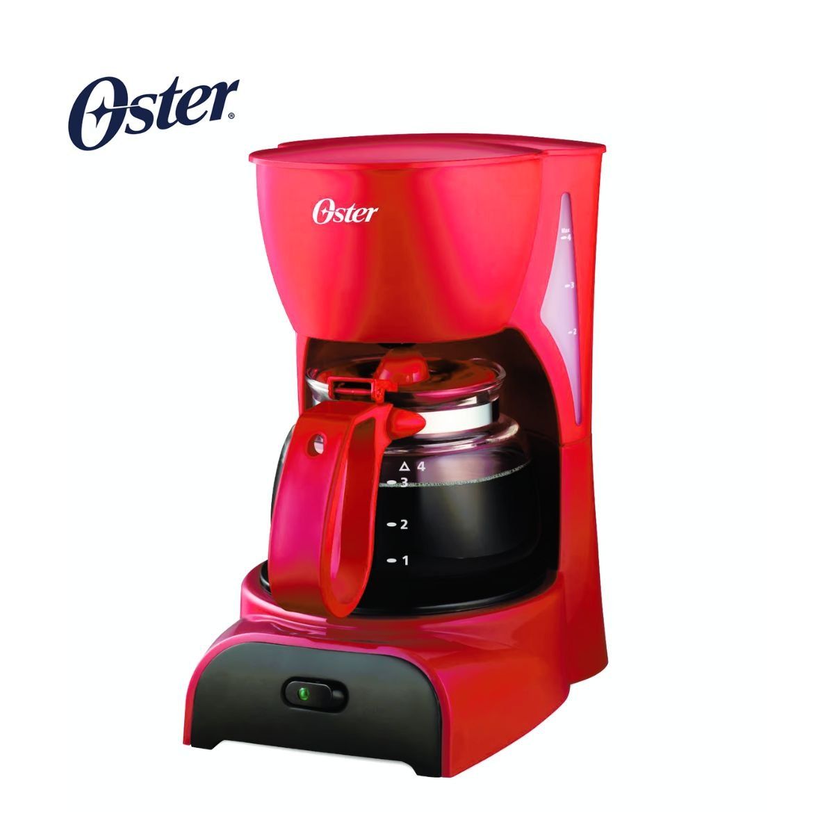 OSTER - Cafetera Oster de 4 Tazas Roja BVSTDCDR5R