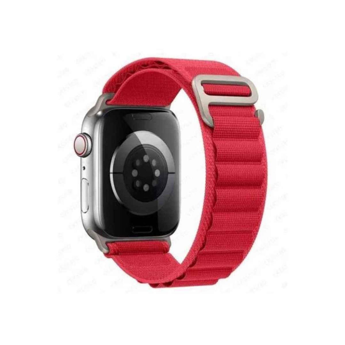 GENERICO - CORREA ALPINE LOOP NYLON CON HEBILLA PARA WATCH 38-40-41MM ROJO