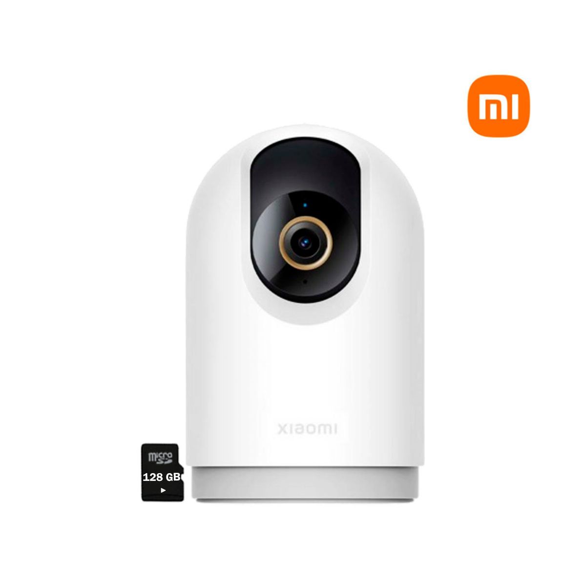 XIAOMI - Cámara Seguridad Xiaomi C500 Wi-Fi 3K 5MP Gira 360º + Micro SD 128GB