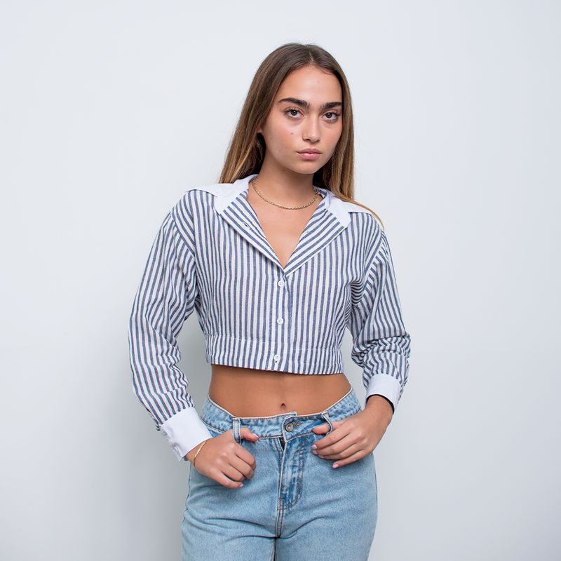 CAMISA CROP MANGA LARGA MIA PARA MUJER DESIRE DESIRE