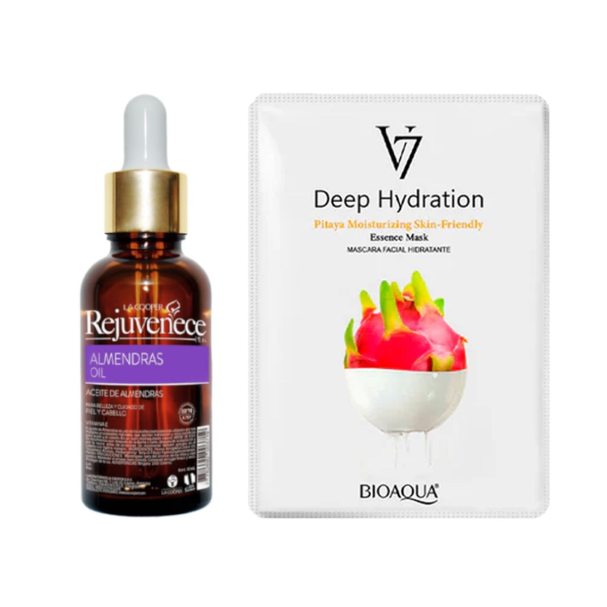 GENERICO - Aceite Facial de Vitamina E + Mascarilla Facial de Pitahaya V7