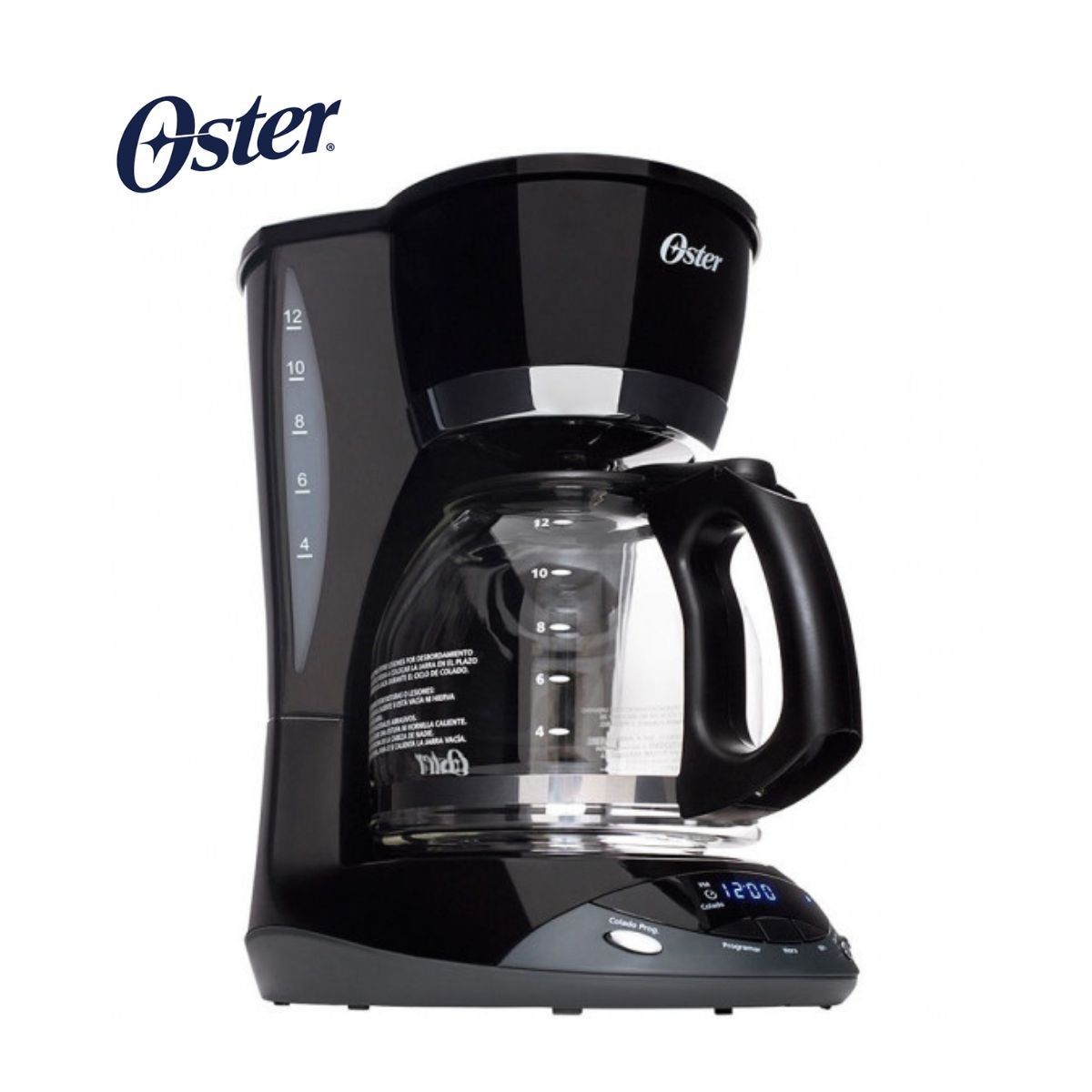 OSTER - Cafetera Oster Programable de 12 tazas BVSTDCDWX20B.