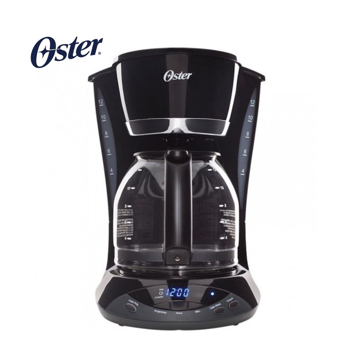 OSTER - Cafetera Oster Programable de 12 tazas BVSTDCDWX20B.