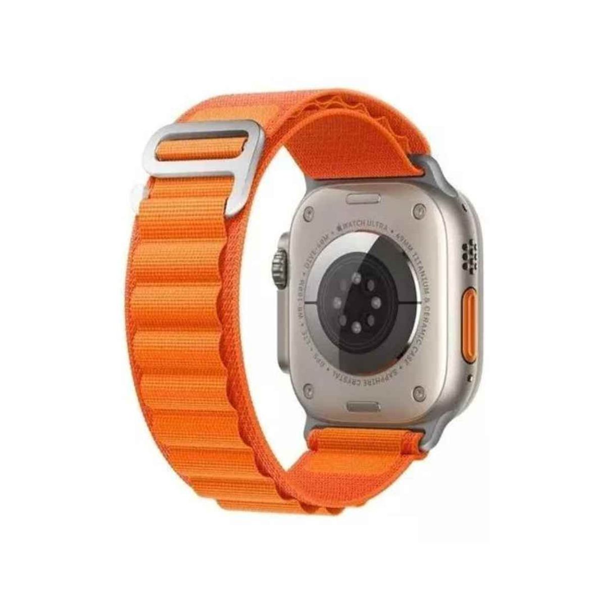 GENERICO - CORREA ALPINE LOOP NYLON CON HEBILLA PARA WATCH 42-44-45-49MM NARANJA