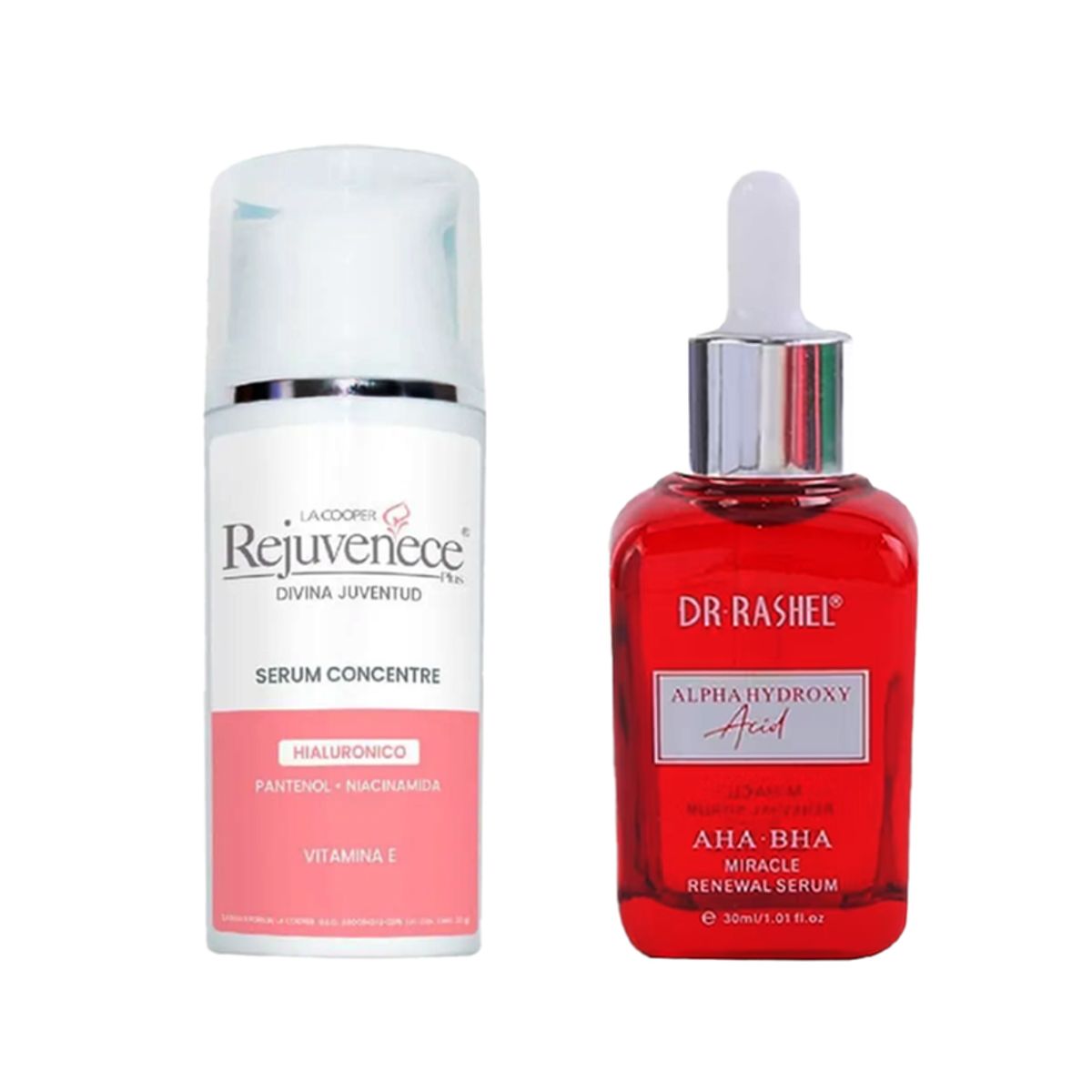 GENERICO - Serum Concentre hialurónico + Serum Alpha Hydroxy AHA-BHA