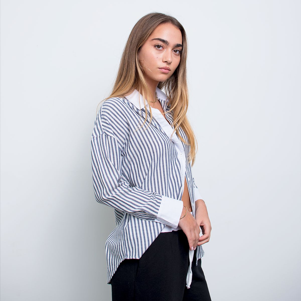 DESIRE - Camisa rayada oversize Silvana  Desire Para Mujer.