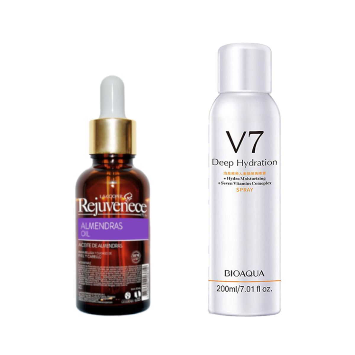 GENERICO - Aceite Facial de Vitamina E + Spray Corporal Aclarador V7