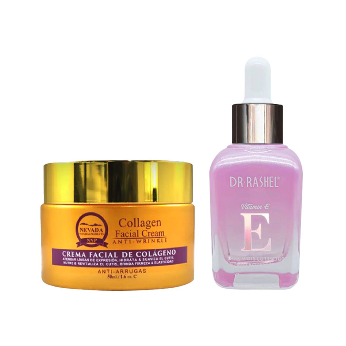 NEVADA NATURAL PRODUCTS - Crema Facial Antiarrugas + Suero Corrector de Manchas