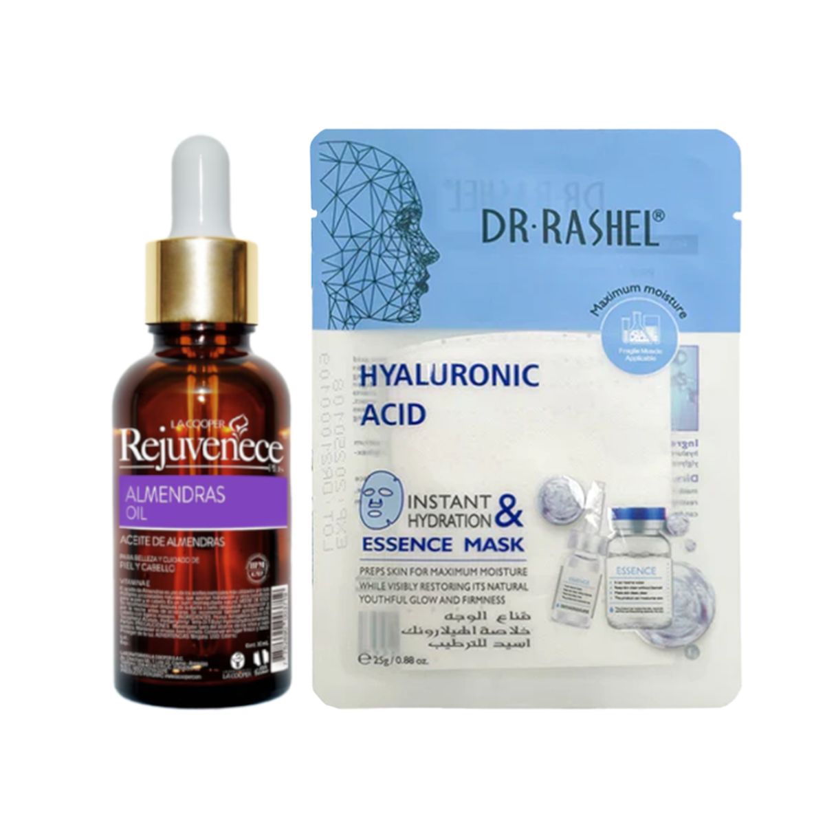 GENERICO - Aceite Facial Vitamina E + Mascarilla de hidratación con AH