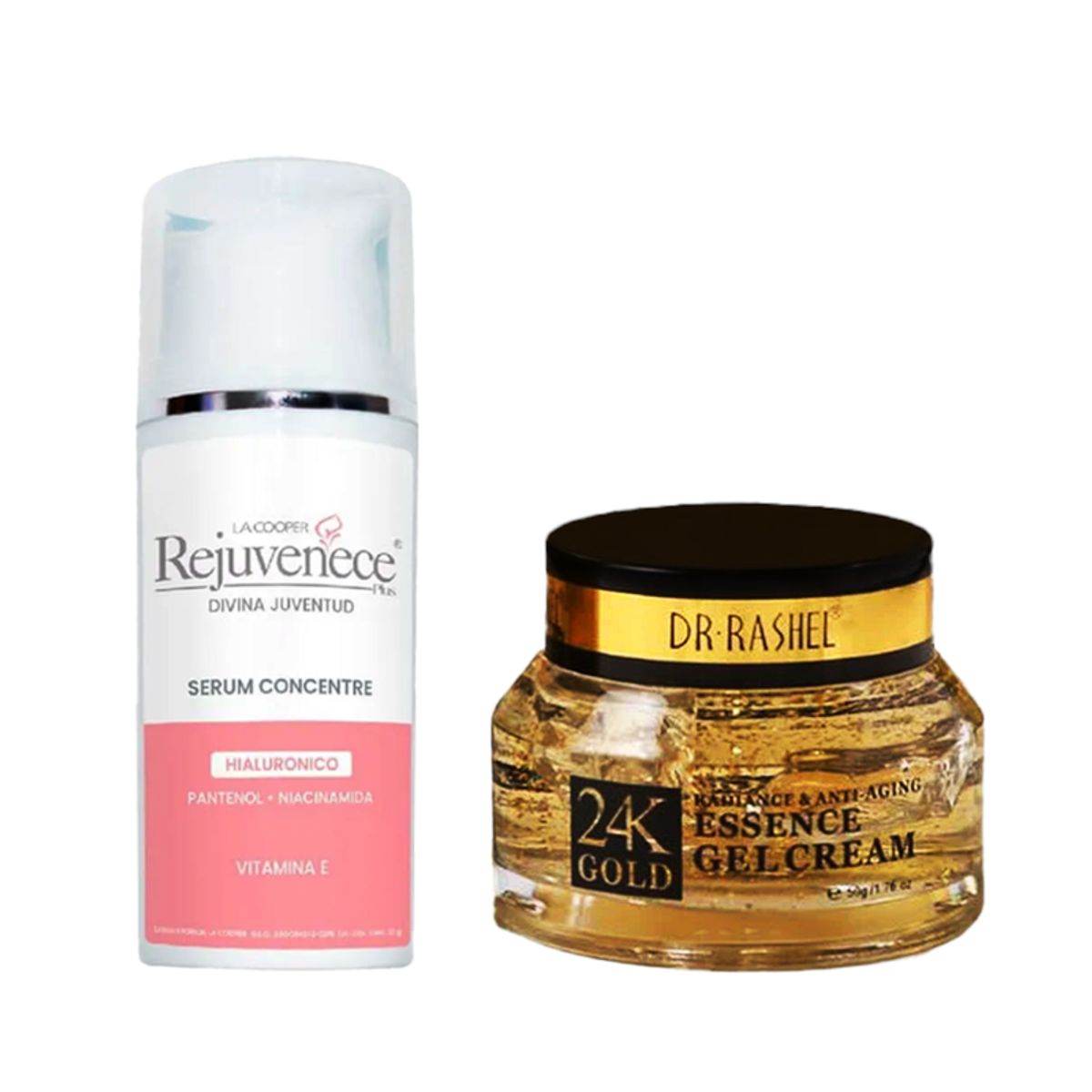 GENERICO - Serum Concentre hialurónico + Crema Gel Antiedad 24k Gold
