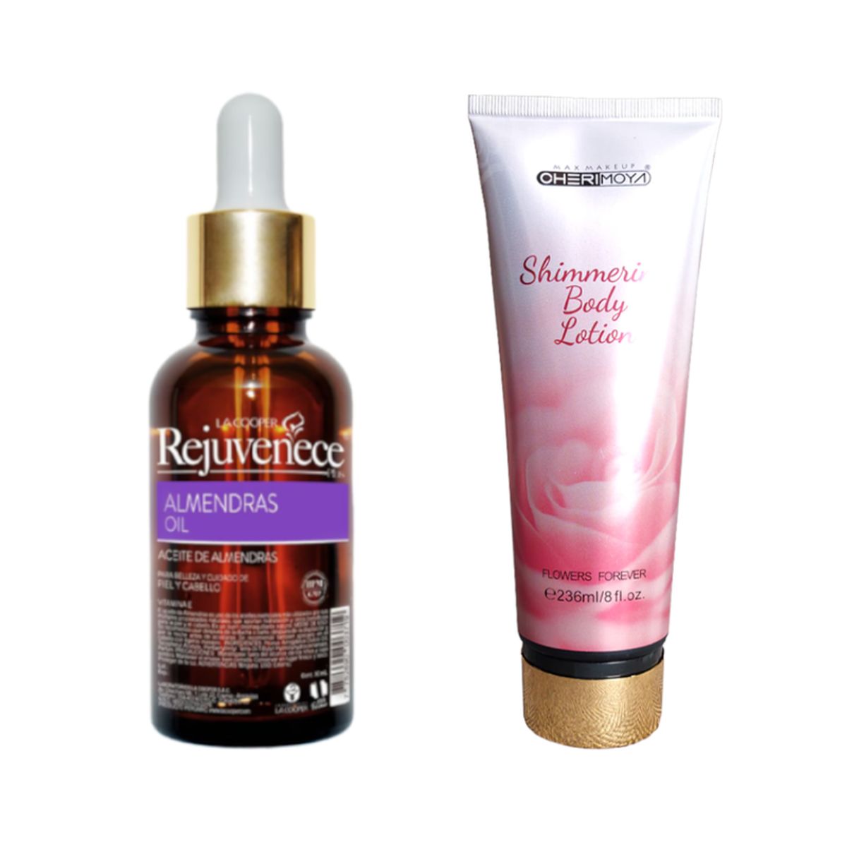 GENERICO - Aceite Facial de Vitamina E + Crema Corporal Aroma a Flores