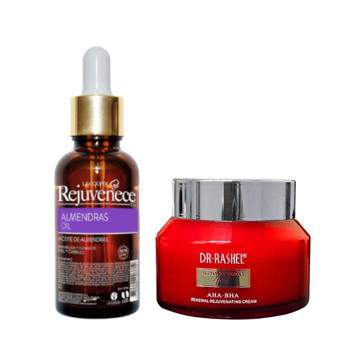 GENERICO - Aceite Facial de Vitamina E + Crema Alpha Hydroxy AHA-BHA