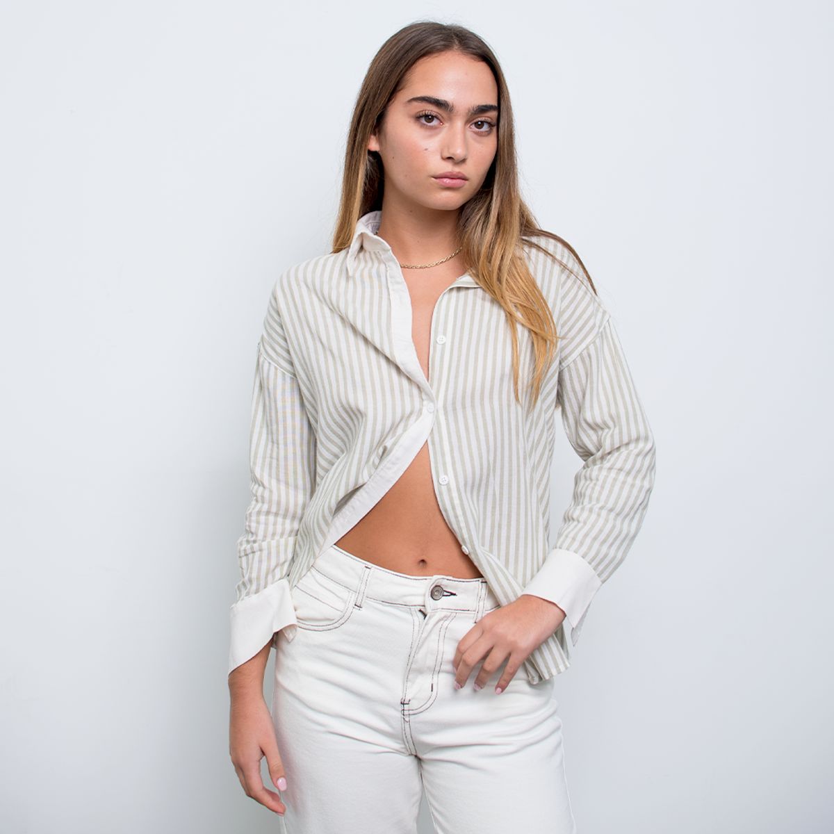 DESIRE - Camisa rayada oversize Silvana  Desire Para Mujer.