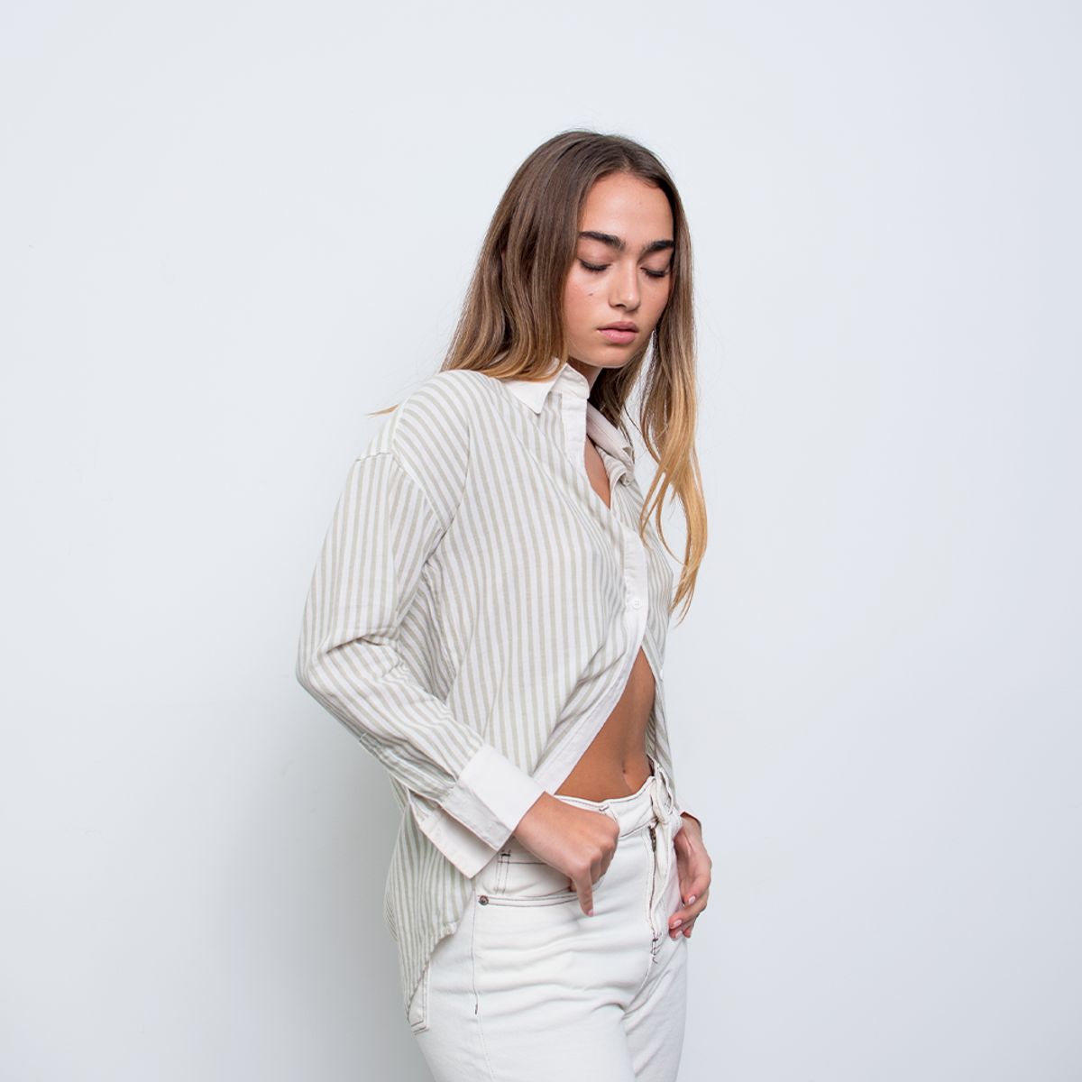 DESIRE - Camisa rayada oversize Silvana  Desire Para Mujer.