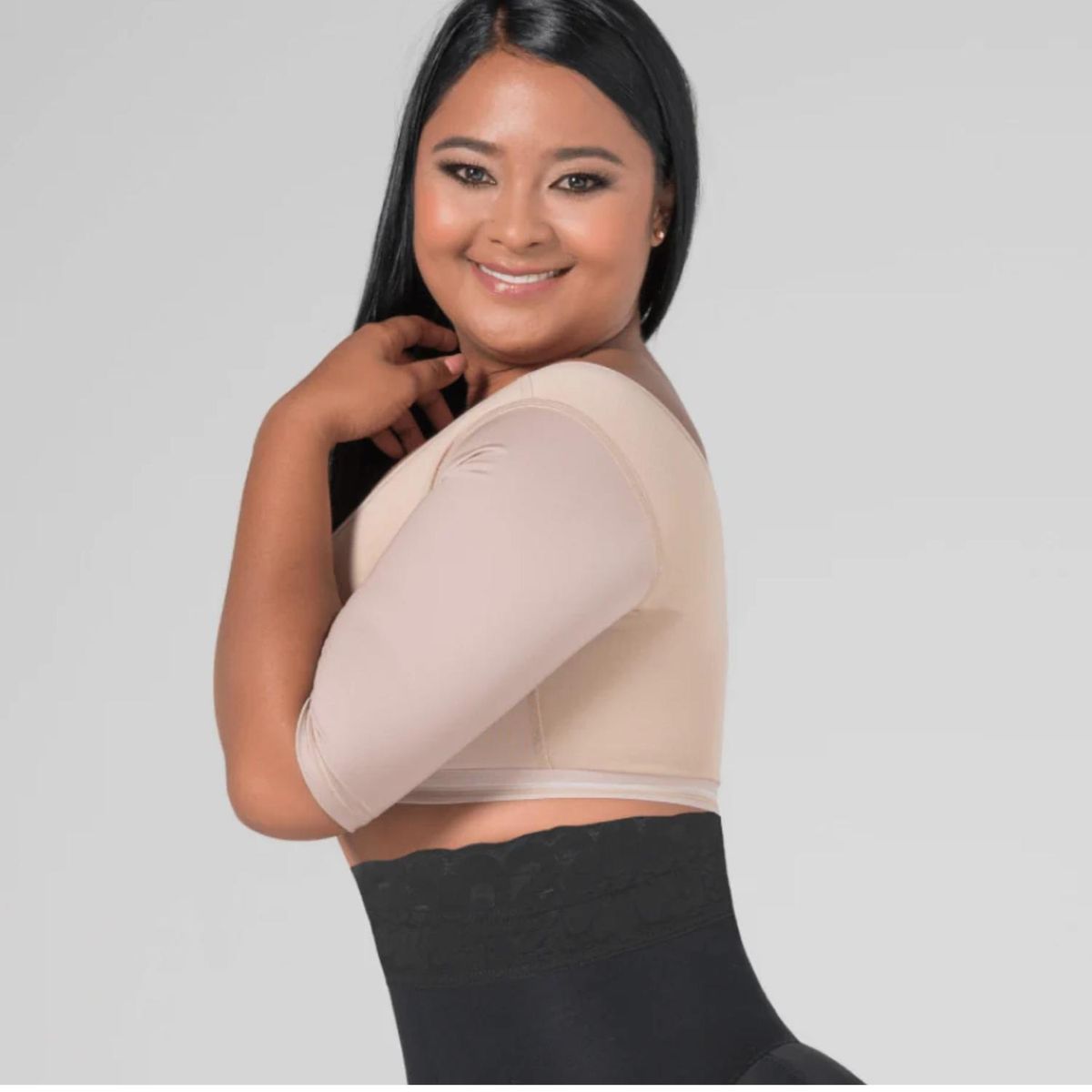 FAJITEX - Brasier de Control Con Mangas Fajitex Post Operatorio - Beige - L