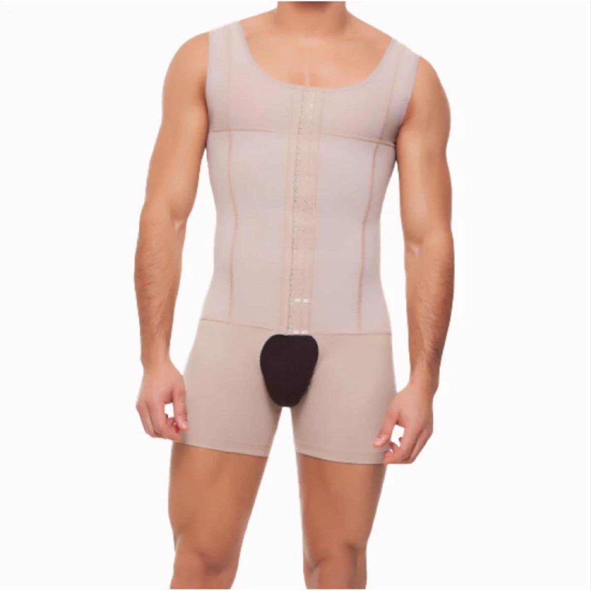 FAJITEX - Faja Fajitex Tipo Chaleco con Boxer para Hombre - Beige - M