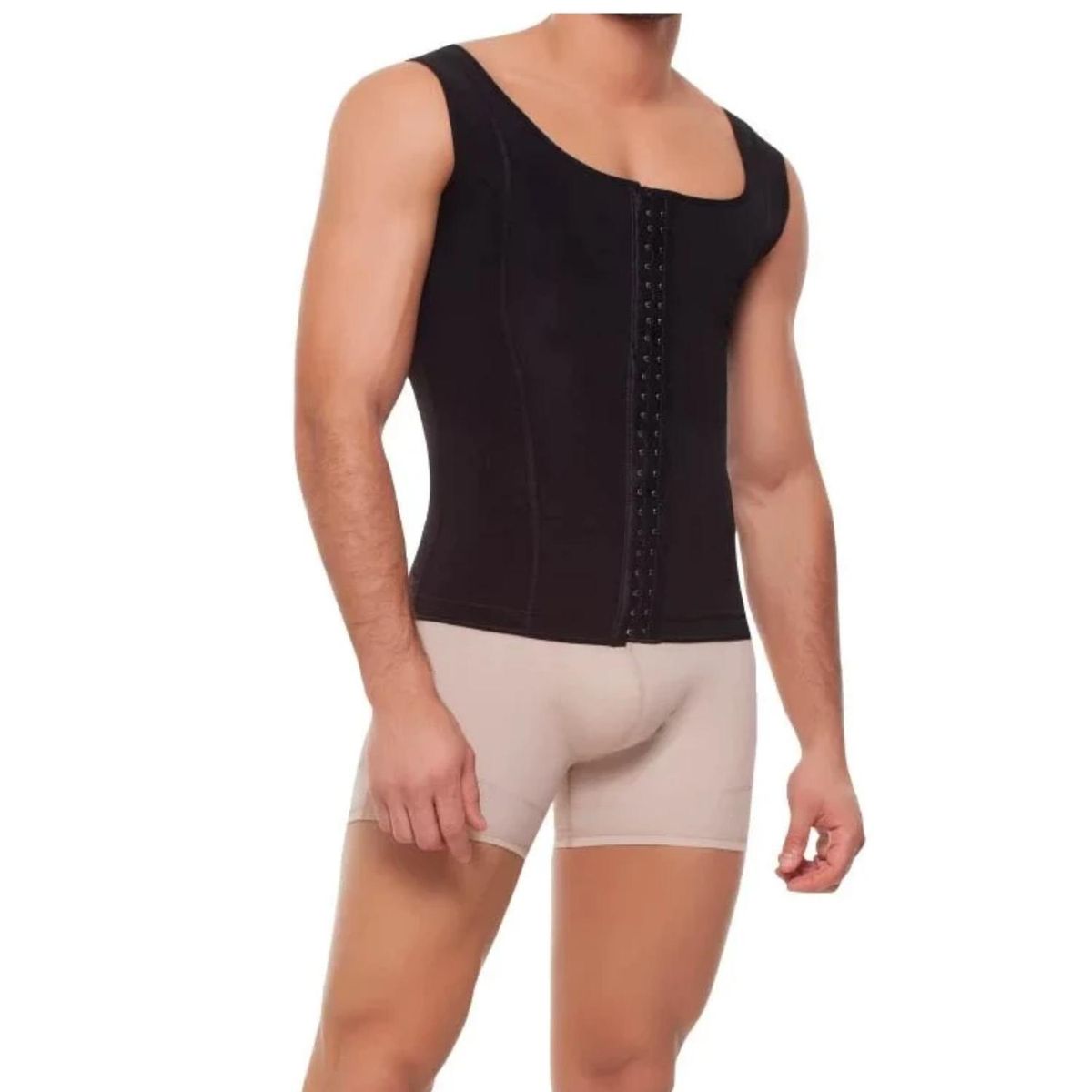 FAJITEX - Faja Chaleco Fajitex para Hombre con Broches - Negro - L