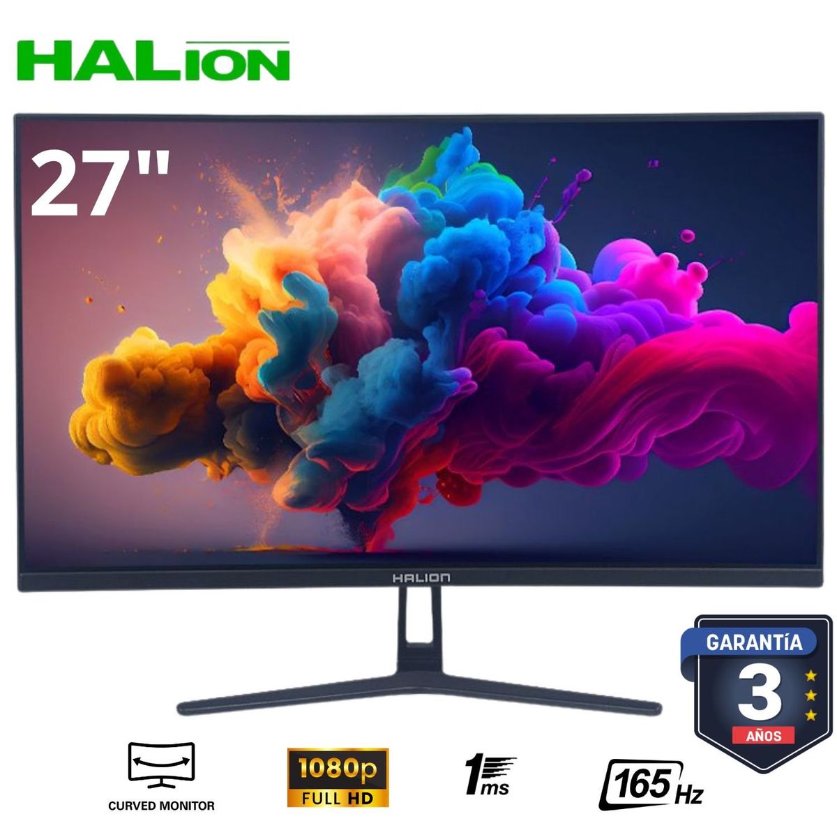 HALION - Monitor HALION HG 2722FC 27 CURVO VA FHD 165Hz 1ms