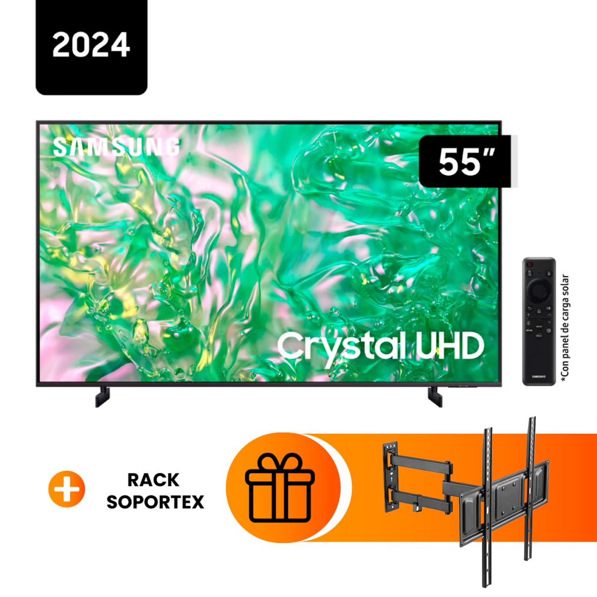 SAMSUNG - Televisor Samsung 55 UHD Crystal 4K Tizen OS Smart TV UN55DU8000