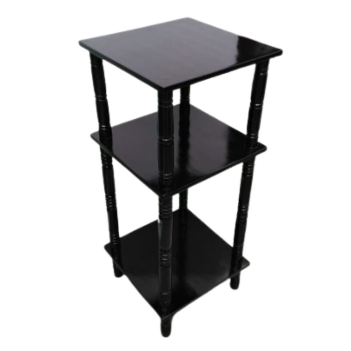 GENERICO - Mesa Esquinero Tunner En Madera Tonillo Negro