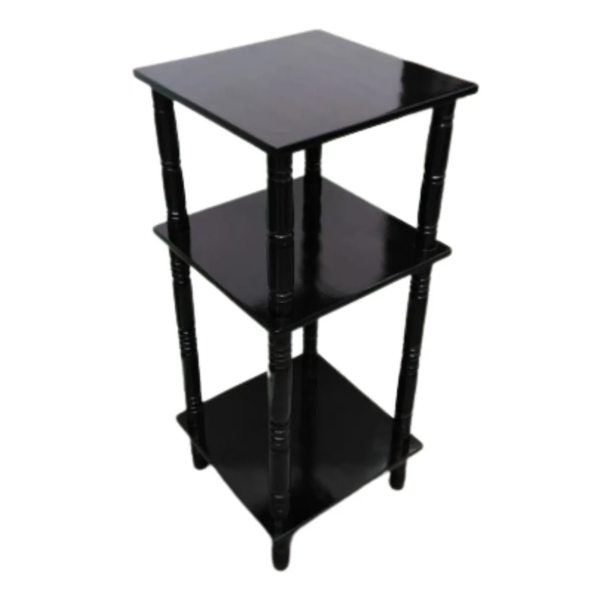 GENERICO - Mesa Esquinero Tunner En Madera Tonillo Negro