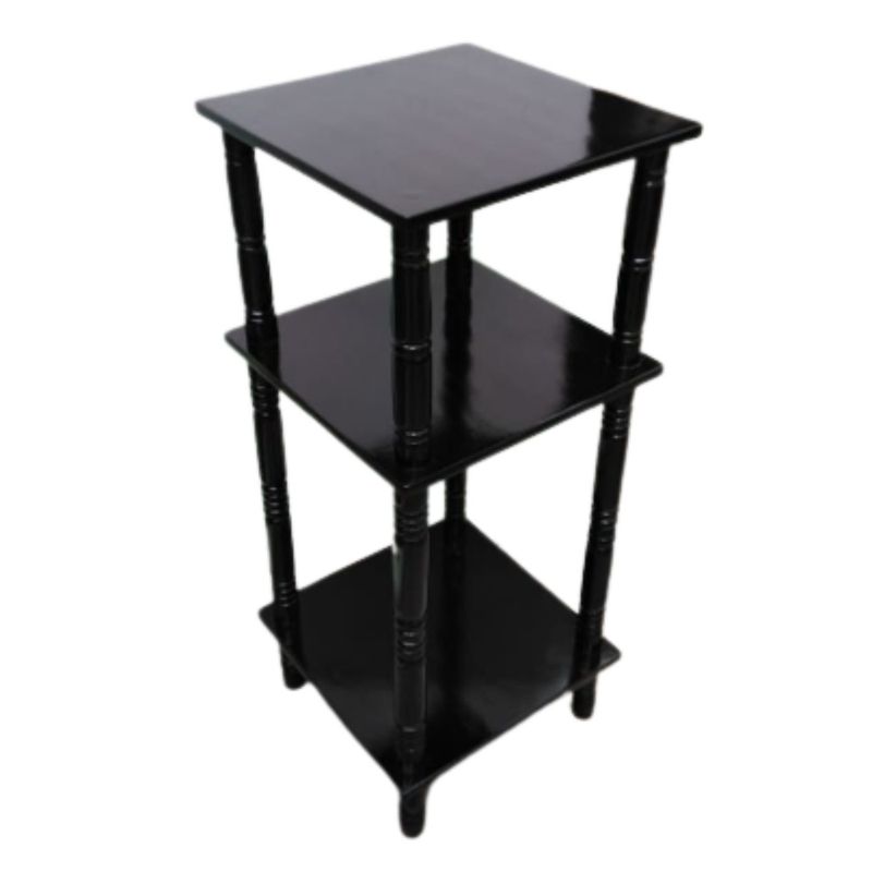 GENERICO - Mesa Esquinero Tunner En Madera Tonillo Negro