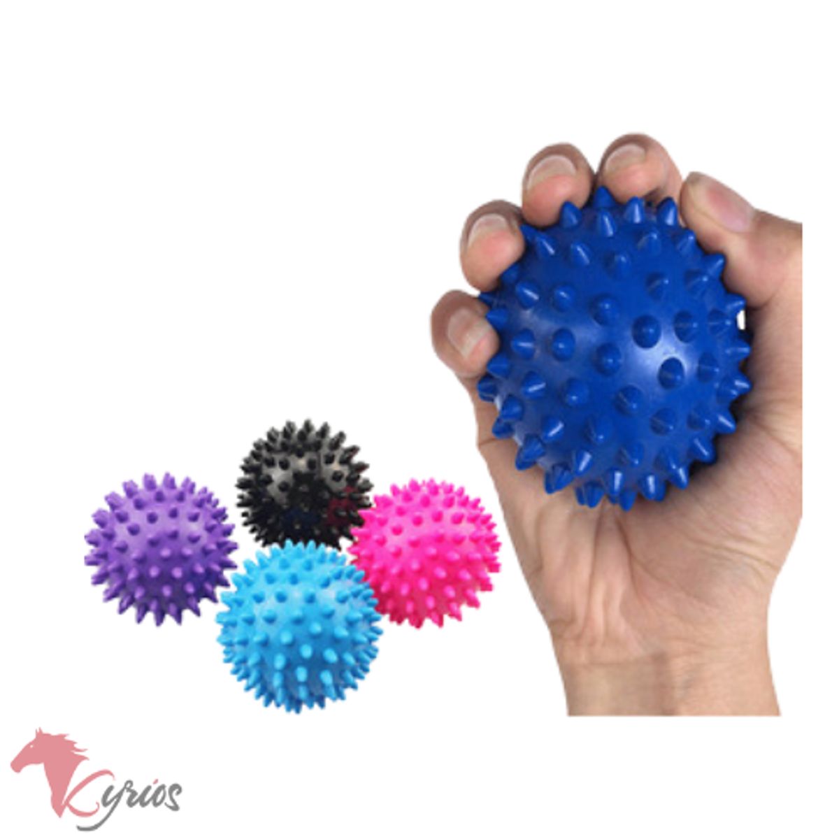 GENERICO - Pelota Spiky Erizo De Masajes Puas Terapia 6CM