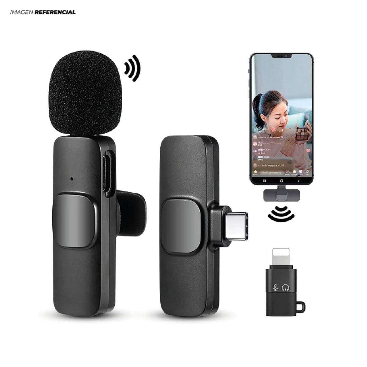 GENERICO - Microfónos Inalámbricos K8 Recargable Tipo C