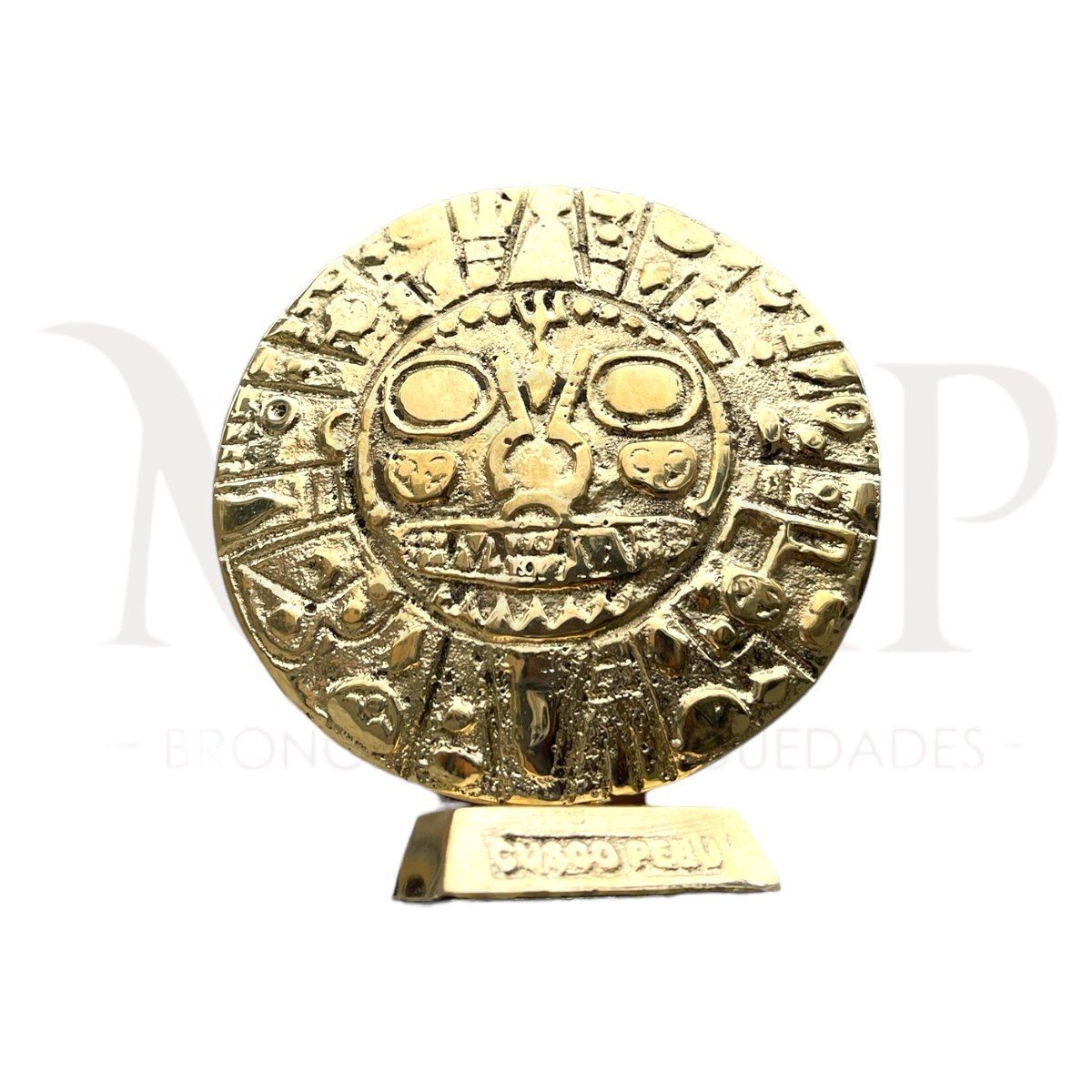 MFAP BRONCERIA Y ANTIGUEDADES - Escudo incaico con base