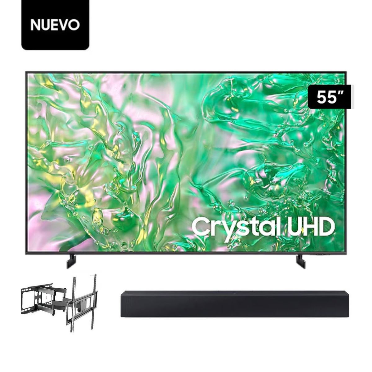 SAMSUNG - Televisor Samsung 55 UHD Crystal 4K Tizen OS Smart TV UN55DU8000.