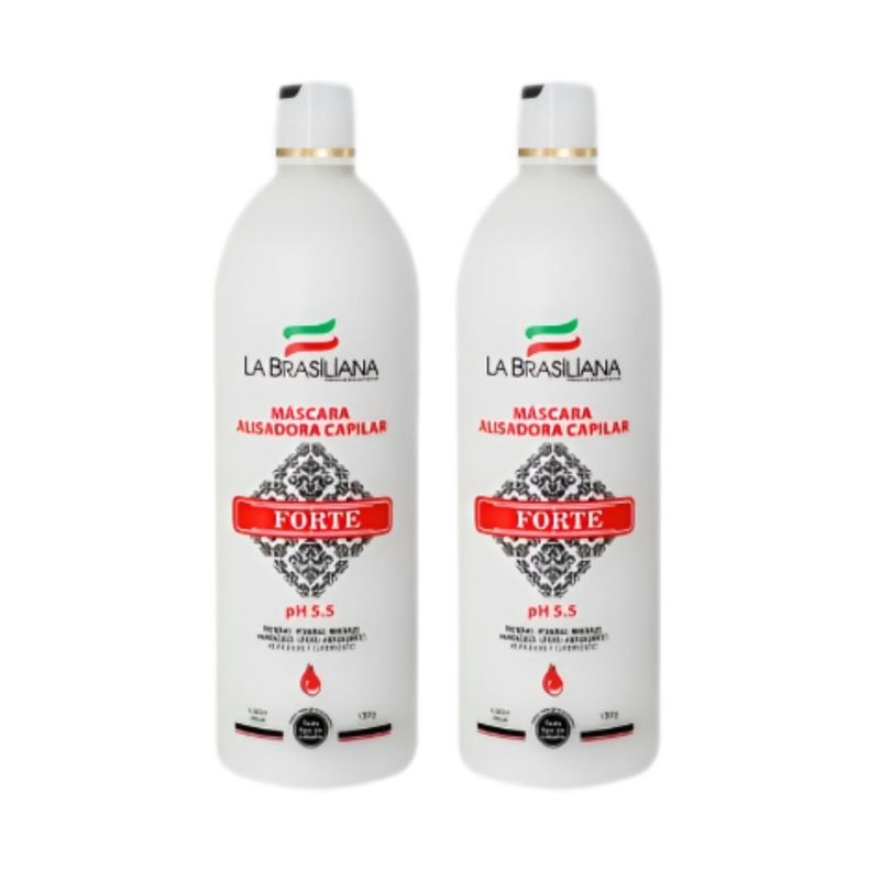 LA BRASILIANA - Mascara Alisadora Capilar La Brasiliana Professional FORTE x 2Unids