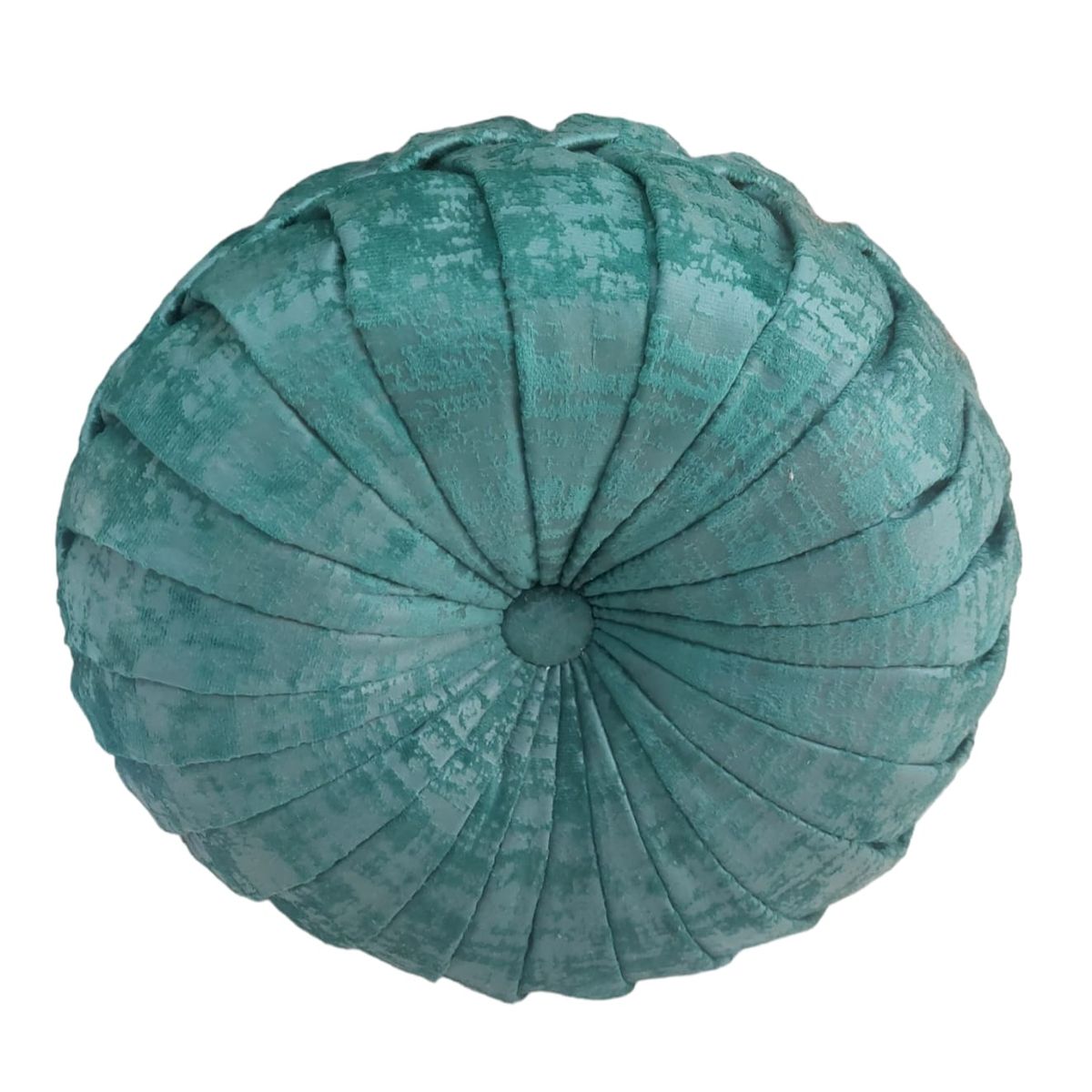 GENERICO - Cojín Decorativo Zenith Redondo Verde Agua Marina