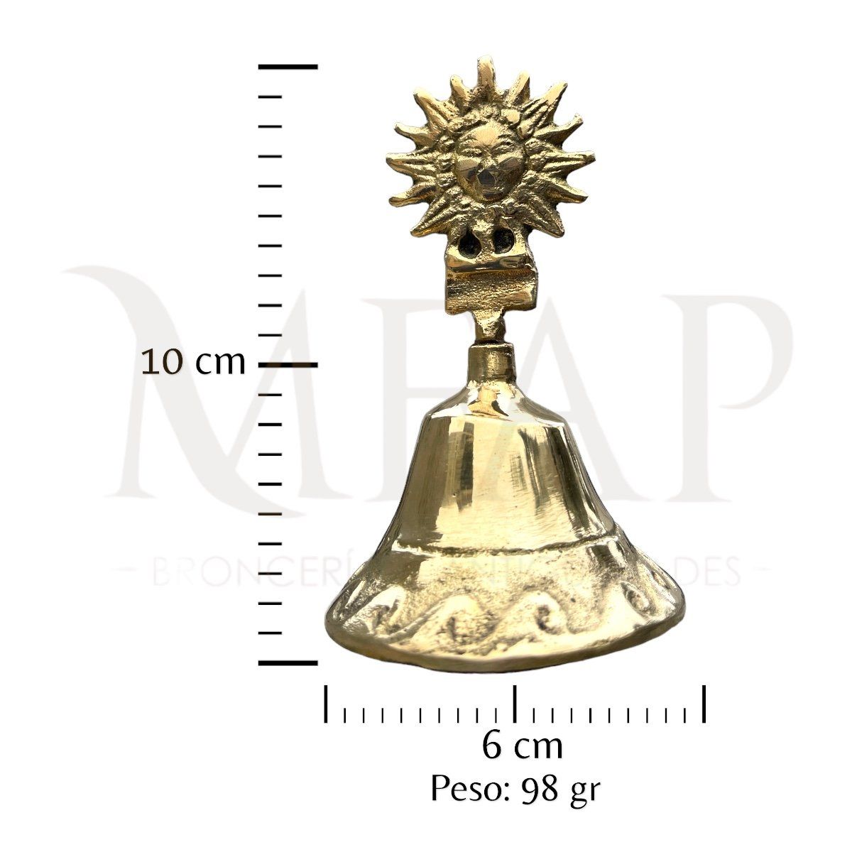 MFAP BRONCERIA Y ANTIGUEDADES - Campana sol en bronce