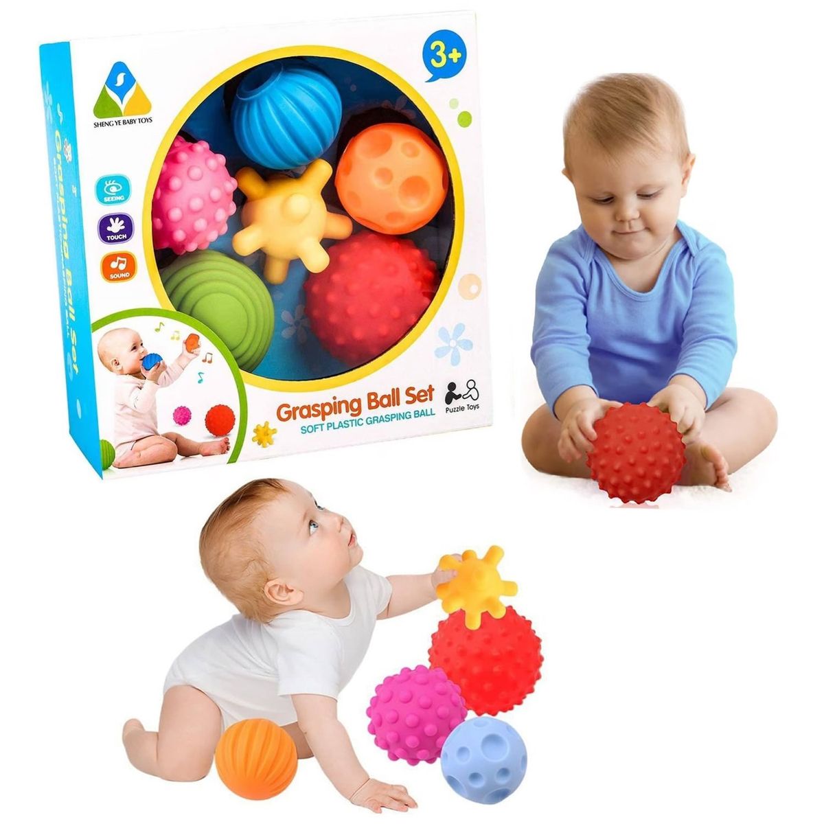 GENERICO - Juguete Sensorial Pelotas Texturizadas